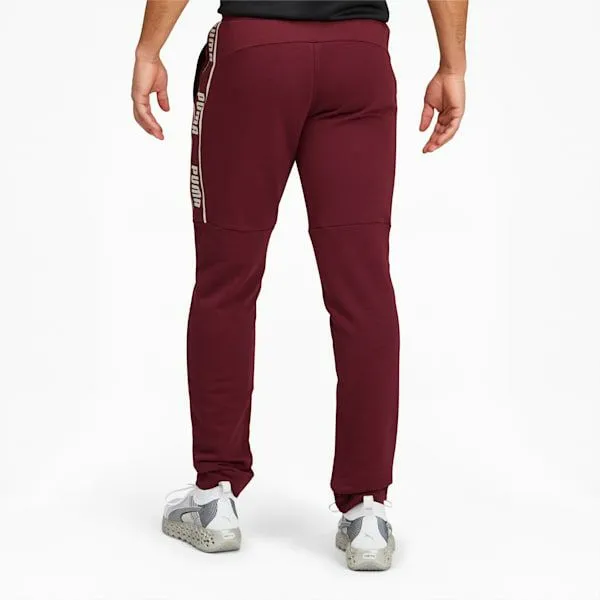 Puma Pants BVB FtblCULTURE 039s Track Pants Burgundycyber Yellow 8211 Men