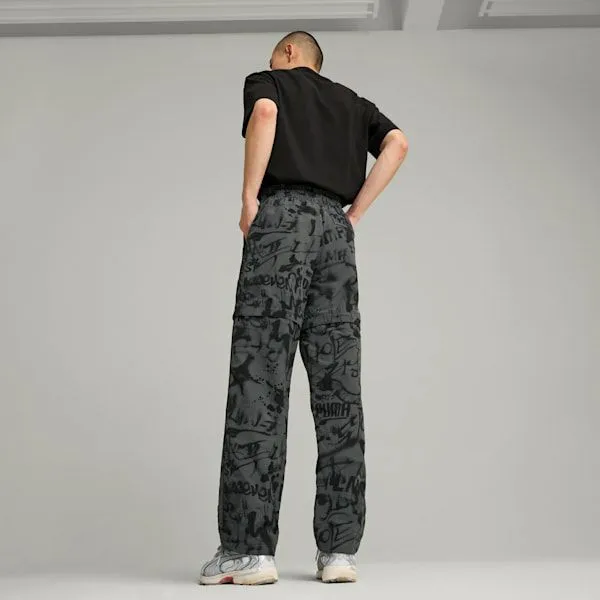 Puma Pants PUMA X LMC 039s Patterned Pants Shadow Gray 8211 Men
