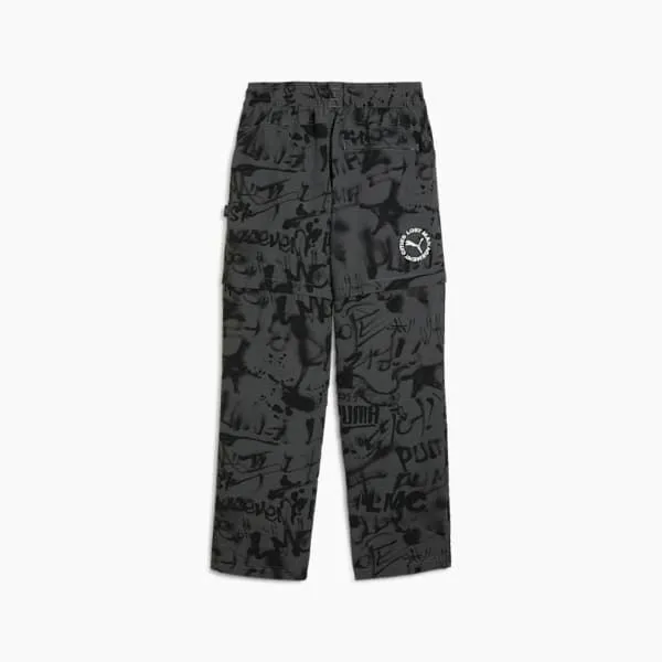 Puma Pants PUMA X LMC 039s Patterned Pants Shadow Gray 8211 Men