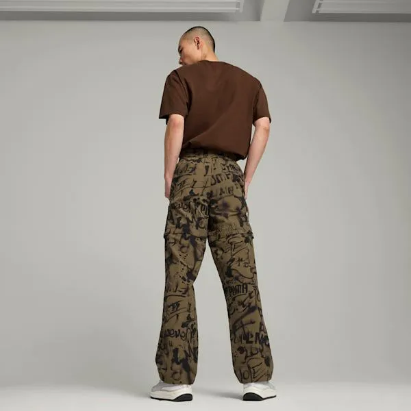 Puma Pants PUMA X LMC 039s Patterned Pants Wild Willow 8211 Men