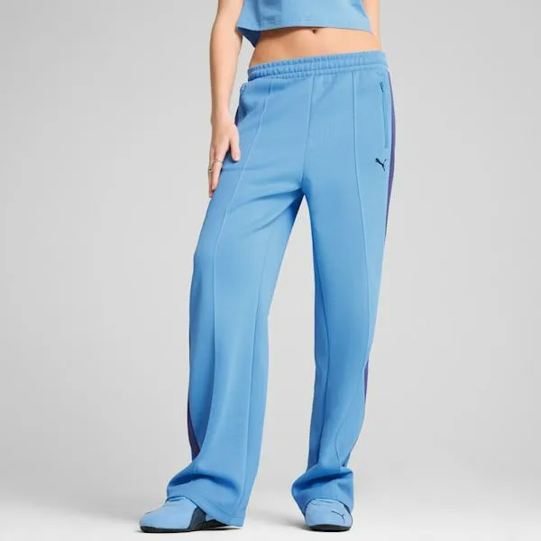 Puma Pants T7 ALWAYS ON 039s Straight Track Pants Team Light Blue 8211 Women