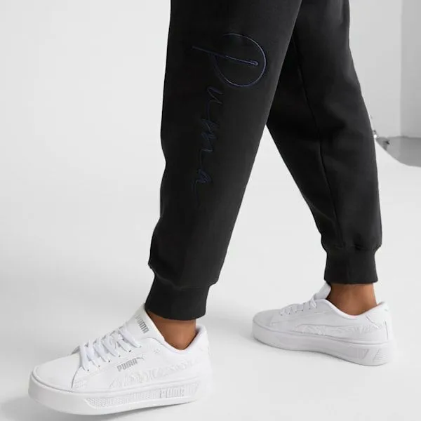 Puma Pants Tonal Script 039s Sweatpants Puma Black 8211 Women