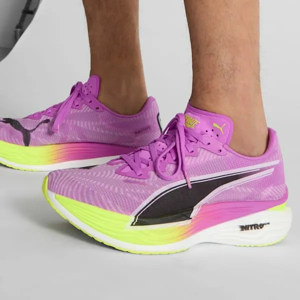 Puma Running Deviate NITRO Elite 3 039s Road Running Shoes Pure Magentayellow Alert 8211 Men Puma Running Deviate NITRO Elite 3 039s Road Running Shoes Pure Magentayellow Alert 8211 Men