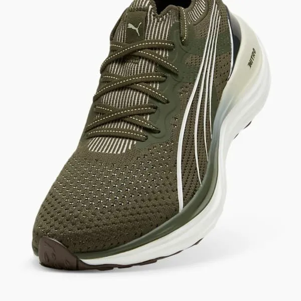 Puma Running ForeverRun NITRO Knit 039s Road Running Shoes Dark Olivepuma White 8211 Men Puma Running ForeverRun NITRO Knit 039s Road Running Shoes Dark Olivepuma White 8211 Men