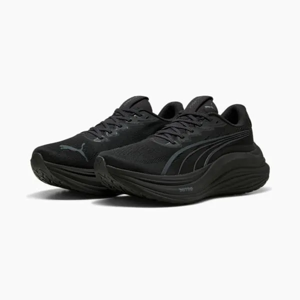 Puma Running MagMax NITRO 039s Road Running Shoes Puma Blackgalactic Gray 8211 Men