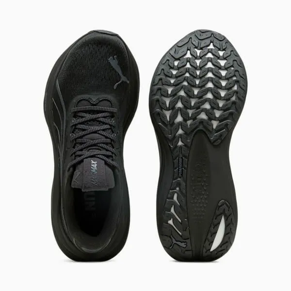 Puma Running MagMax NITRO 039s Road Running Shoes Puma Blackgalactic Gray 8211 Men