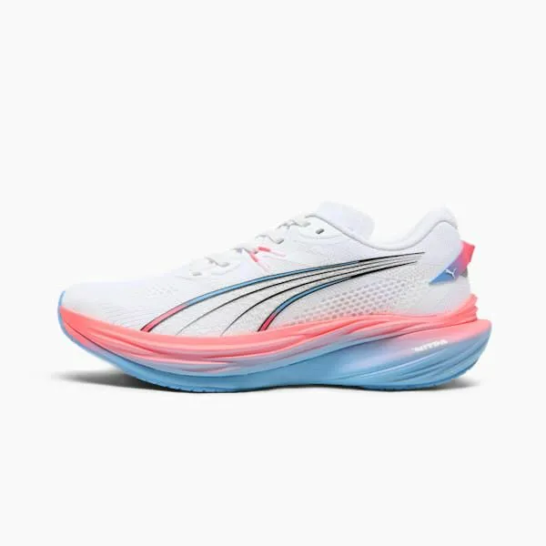 Puma Running PUMA X ALEX TOUSSAINT Deviate NITRO 3 039s Road Running Shoes Puma Whiteteam Light Bluepuma Silver 8211 Women Puma Running PUMA X ALEX TOUSSAINT Deviate NITRO 3 039s Road Running Shoes Puma Whiteteam Light Bluepuma Silver 8211 Women