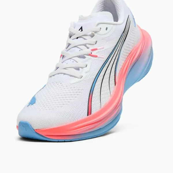 Puma Running PUMA X ALEX TOUSSAINT Deviate NITRO 3 039s Road Running Shoes Puma Whiteteam Light Bluepuma Silver 8211 Women
