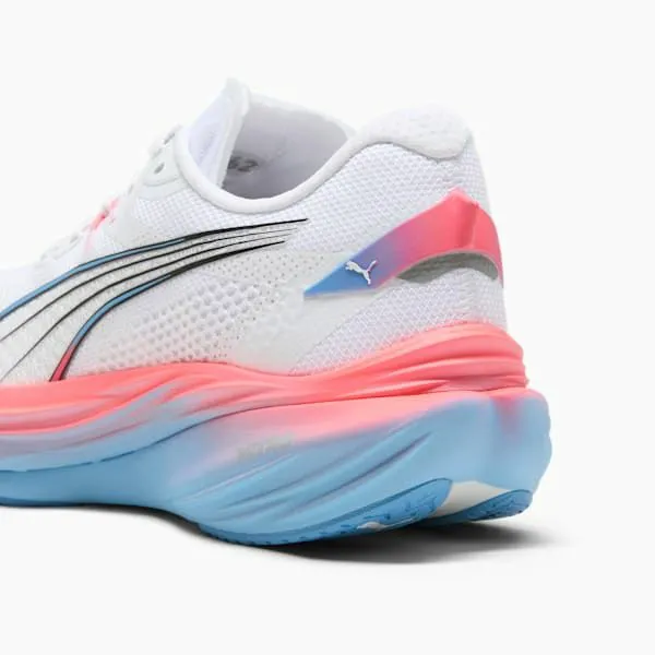 Puma Running PUMA X ALEX TOUSSAINT Deviate NITRO 3 039s Road Running Shoes Puma Whiteteam Light Bluepuma Silver 8211 Women