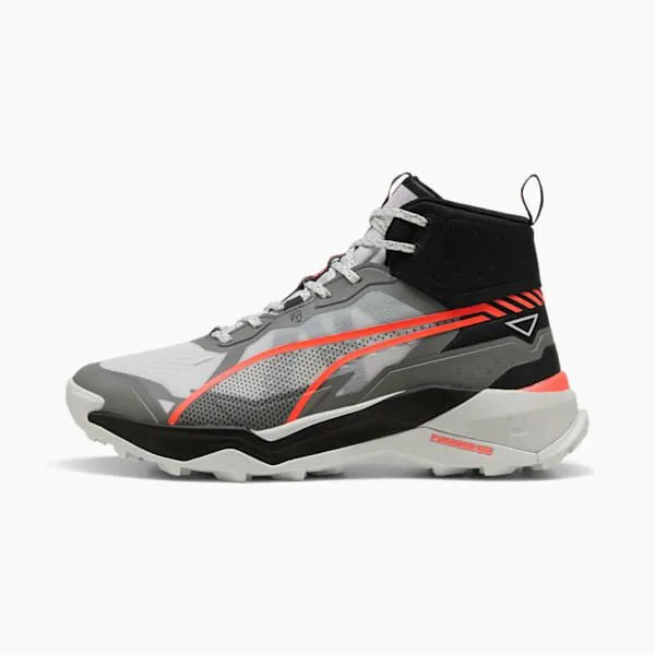 Puma Running SEASONS Explore NITRO 2 039s Mid Top Trail Running Shoes Feather Graycast Ironglowing Red 8211 Men Puma Running SEASONS Explore NITRO 2 039s Mid Top Trail Running Shoes Feather Graycast Ironglowing Red 8211 Men