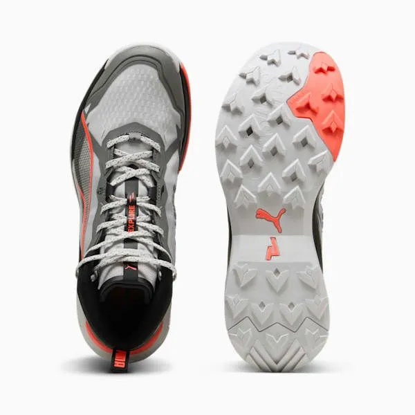 Puma Running SEASONS Explore NITRO 2 039s Mid Top Trail Running Shoes Feather Graycast Ironglowing Red 8211 Men Puma Running SEASONS Explore NITRO 2 039s Mid Top Trail Running Shoes Feather Graycast Ironglowing Red 8211 Men