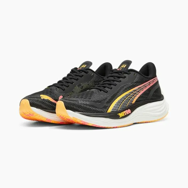 Puma Running Velocity NITRO 3 039s Road Running Shoes Puma Blackpuma Silversun Stream 8211 Women