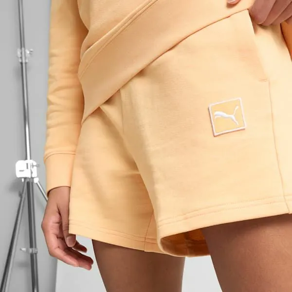 Puma Shorts Essentials Elevated 039s 5034 MidRise Shorts Almost Apricot 8211 Women Puma Shorts Essentials Elevated 039s 5034 MidRise Shorts Almost Apricot 8211 Women