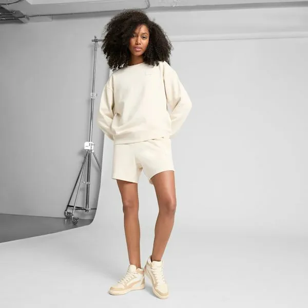 Puma Shorts Essentials Elevated 039s 5034 MidRise Shorts Alpine Snow 8211 Women Puma Shorts Essentials Elevated 039s 5034 MidRise Shorts Alpine Snow 8211 Women