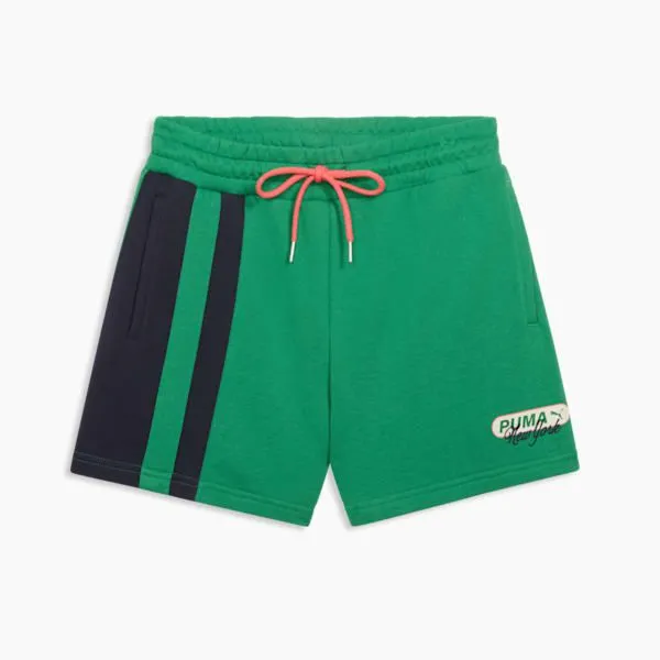 Puma Shorts Wardrobe Essentials Bright Lights NYC Flagship 039s Shorts Archive Green 8211 Women Puma Shorts Wardrobe Essentials Bright Lights NYC Flagship 039s Shorts Archive Green 8211 Women