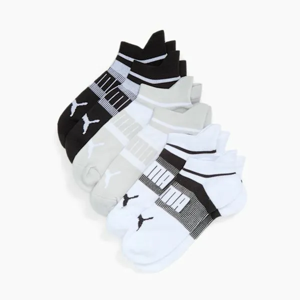 Puma Socks 039s Extended Terry LowCut Socks 6 Pairs Black Multi 8211 Women
