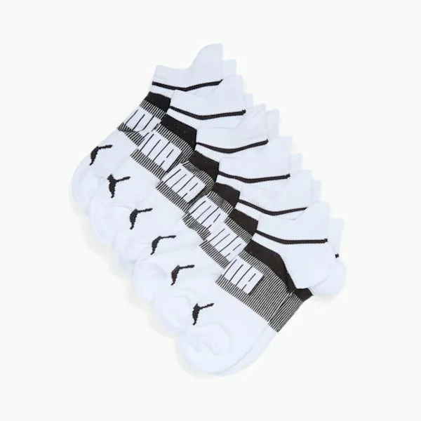 Puma Socks 039s Extended Terry LowCut Socks 6 Pairs White Black 8211 Women