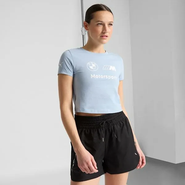Puma TShirts and Tops BMW M Motorsport 039s Graphic Baby Tee Blue Wash 8211 Women Puma TShirts and Tops BMW M Motorsport 039s Graphic Baby Tee Blue Wash 8211 Women