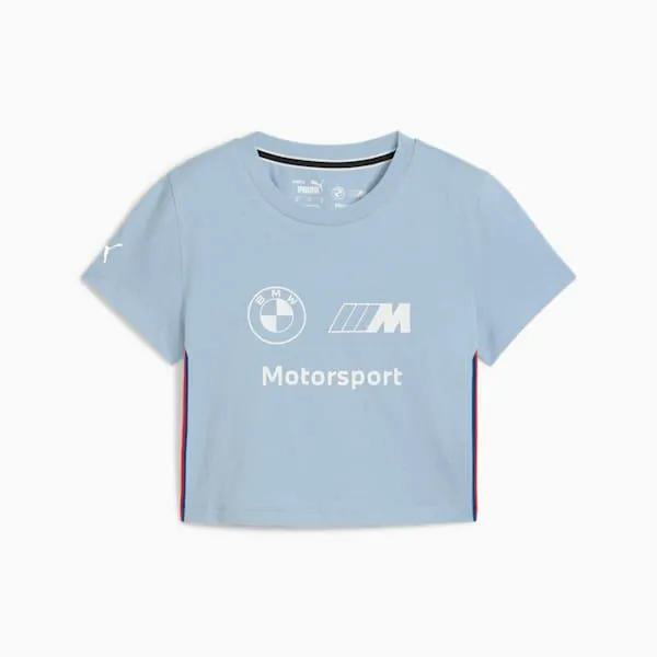 Puma TShirts and Tops BMW M Motorsport 039s Graphic Baby Tee Blue Wash 8211 Women Puma TShirts and Tops BMW M Motorsport 039s Graphic Baby Tee Blue Wash 8211 Women