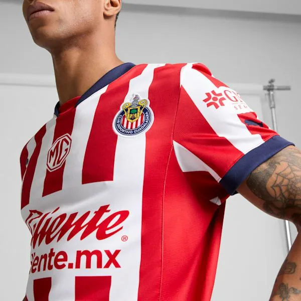 Puma TShirts and Tops Chivas 2425 Home Replica 039s Soccer Jersey Puma Red 8211 Men Puma TShirts and Tops Chivas 2425 Home Replica 039s Soccer Jersey Puma Red 8211 Men
