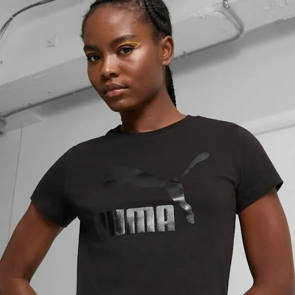Puma TShirts and Tops Classics 039s Tee Puma Black 8211 Women