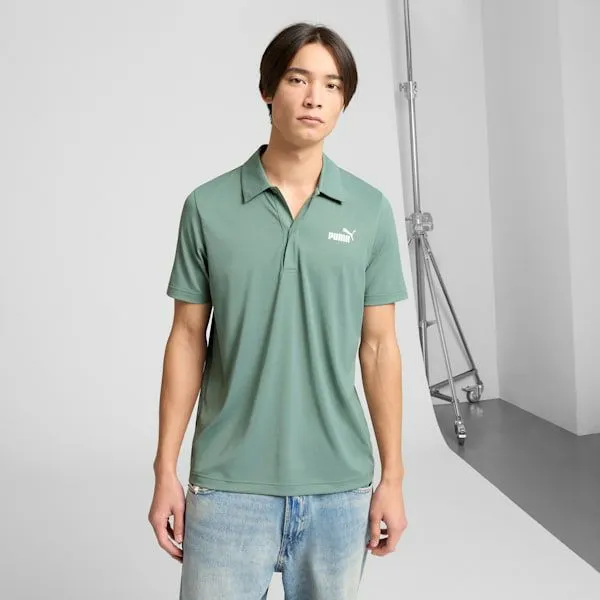 Puma TShirts and Tops ESS All In 039s Polo Shirt Green Moon 8211 Men