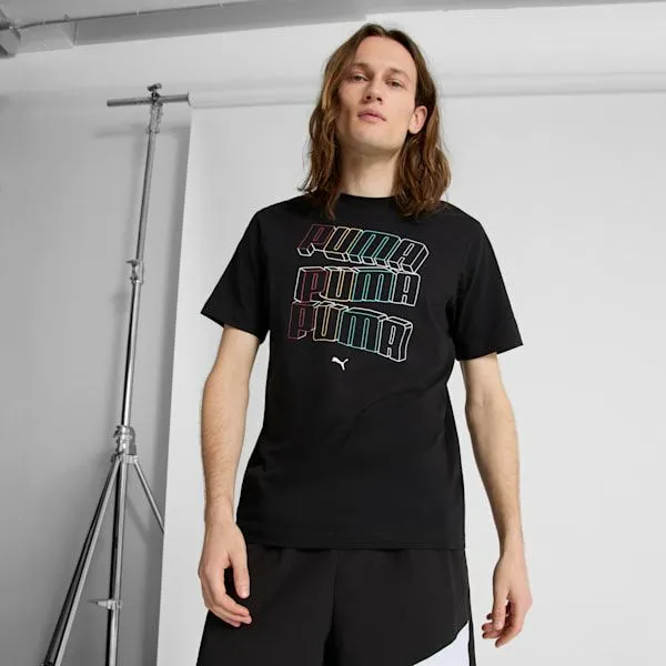 Puma TShirts and Tops ESS Stacked Logo 039s Tee Puma Black 8211 Men