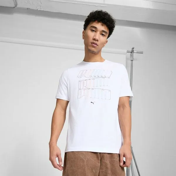 Puma TShirts and Tops ESS Stacked Logo 039s Tee Puma White 8211 Men