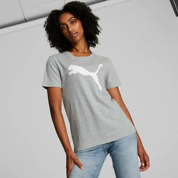 Puma TShirts and Tops Essentials Big Cat 039s Tee Light Gray Heather 8211 Women Puma TShirts and Tops Essentials Big Cat 039s Tee Light Gray Heather 8211 Women