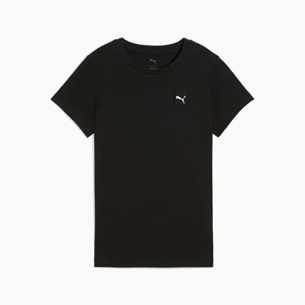 Puma TShirts and Tops Essentials Elevated 039s Tee Puma Black 8211 Women