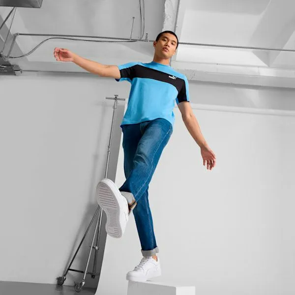 Puma TShirts and Tops Essentials Tee Team Light Blue 8211 Men