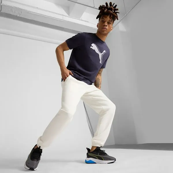 Puma TShirts and Tops GRAPHICS PUMA Logo 039s Tee New Navy 8211 Men