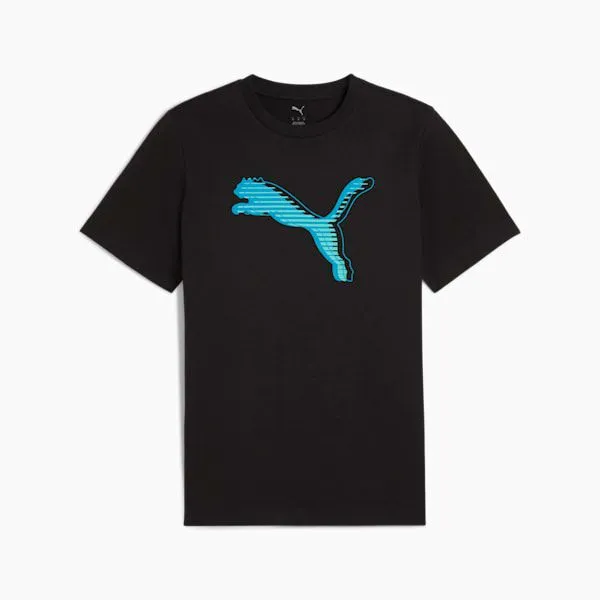 Puma TShirts and Tops GRAPHICS PUMA Logo 039s Tee Puma Black 8211 Men