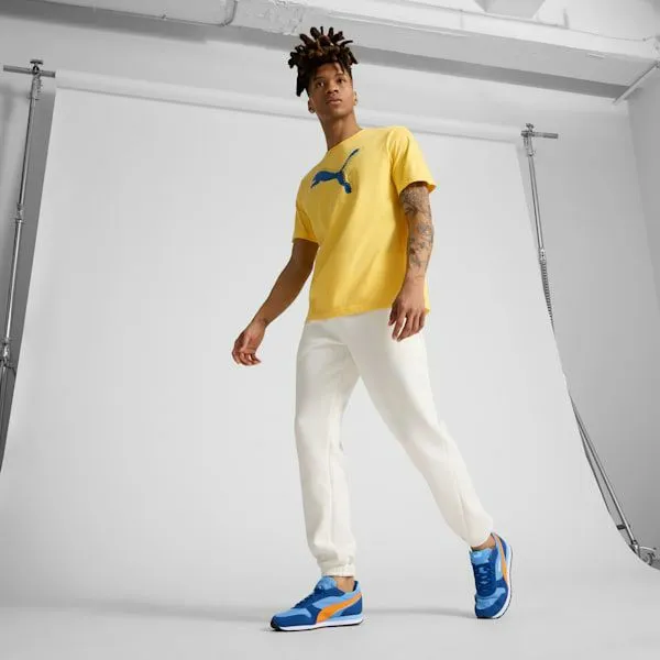 Puma TShirts and Tops GRAPHICS PUMA Logo 039s Tee Sunny Yellow 8211 Men