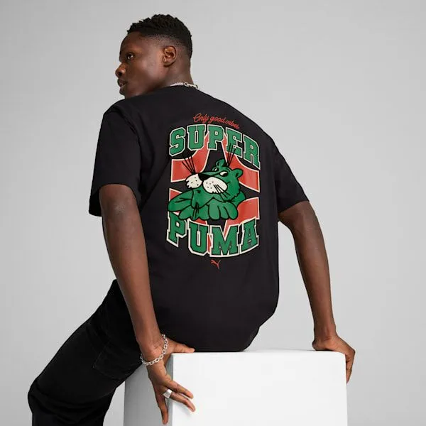 Puma TShirts and Tops GRAPHICS Super PUMA 039s Relaxed Tee Puma Black 8211 Men Puma TShirts and Tops GRAPHICS Super PUMA 039s Relaxed Tee Puma Black 8211 Men