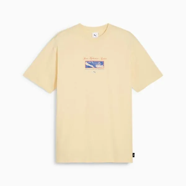 Puma TShirts and Tops Hydration 039s Graphic Tee Chamomile 8211 Men