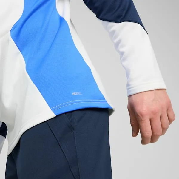 Puma TShirts and Tops KING Pro 039s QuarterZip Pullover Puma Whitebluemazing 8211 Men Puma TShirts and Tops KING Pro 039s QuarterZip Pullover Puma Whitebluemazing 8211 Men