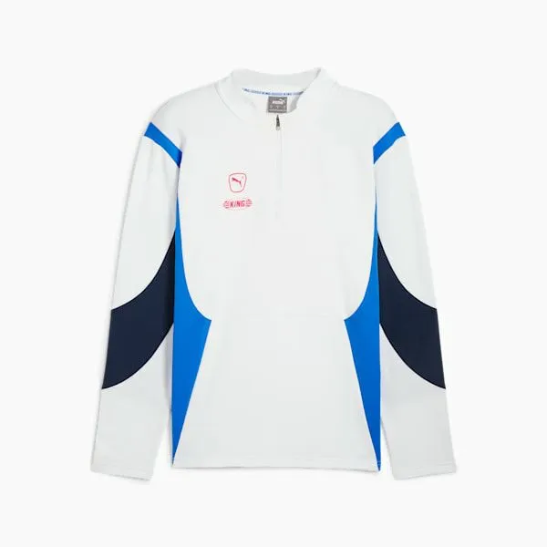 Puma TShirts and Tops KING Pro 039s QuarterZip Pullover Puma Whitebluemazing 8211 Men Puma TShirts and Tops KING Pro 039s QuarterZip Pullover Puma Whitebluemazing 8211 Men