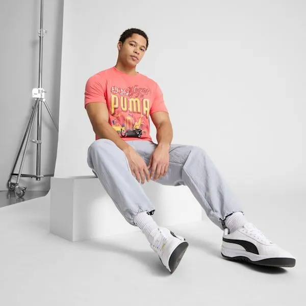 Puma TShirts and Tops Las Vegas Billboards 039s Graphic Tee Peach Frost 8211 Men Puma TShirts and Tops Las Vegas Billboards 039s Graphic Tee Peach Frost 8211 Men