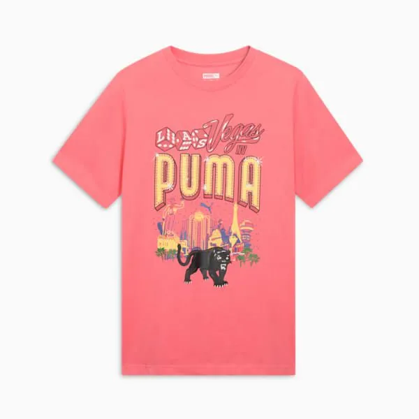Puma TShirts and Tops Las Vegas Billboards 039s Graphic Tee Peach Frost 8211 Men Puma TShirts and Tops Las Vegas Billboards 039s Graphic Tee Peach Frost 8211 Men