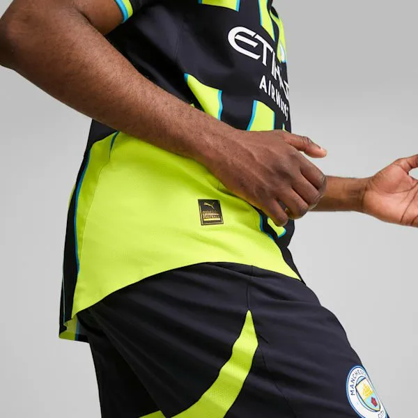 Puma TShirts and Tops Manchester City 2425 Authentic Away 039s Soccer Jersey New Navyyellow Glow 8211 Men Puma TShirts and Tops Manchester City 2425 Authentic Away 039s Soccer Jersey New Navyyellow Glow 8211 Men