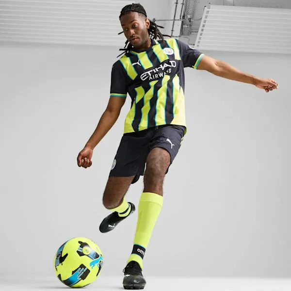 Puma TShirts and Tops Manchester City 2425 Authentic Away 039s Soccer Jersey New Navyyellow Glow 8211 Men Puma TShirts and Tops Manchester City 2425 Authentic Away 039s Soccer Jersey New Navyyellow Glow 8211 Men