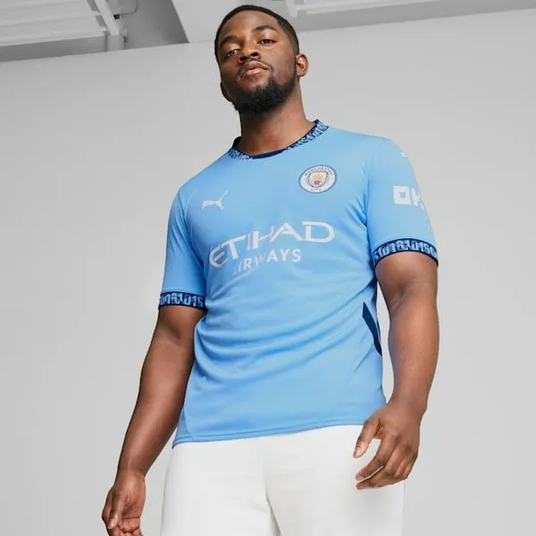 Puma TShirts and Tops Manchester City 2425 Replica Home 039s Soccer Jersey Team Light Bluemarine Blue 8211 Men Puma TShirts and Tops Manchester City 2425 Replica Home 039s Soccer Jersey Team Light Bluemarine Blue 8211 Men