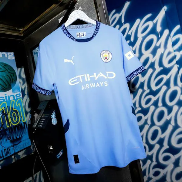 Puma TShirts and Tops Manchester City 2425 Replica Home 039s Soccer Jersey Team Light Bluemarine Blue 8211 Men Puma TShirts and Tops Manchester City 2425 Replica Home 039s Soccer Jersey Team Light Bluemarine Blue 8211 Men