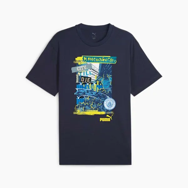 Puma TShirts and Tops Manchester City FtblNRGY 039s Tee Puma Navy 8211 Men