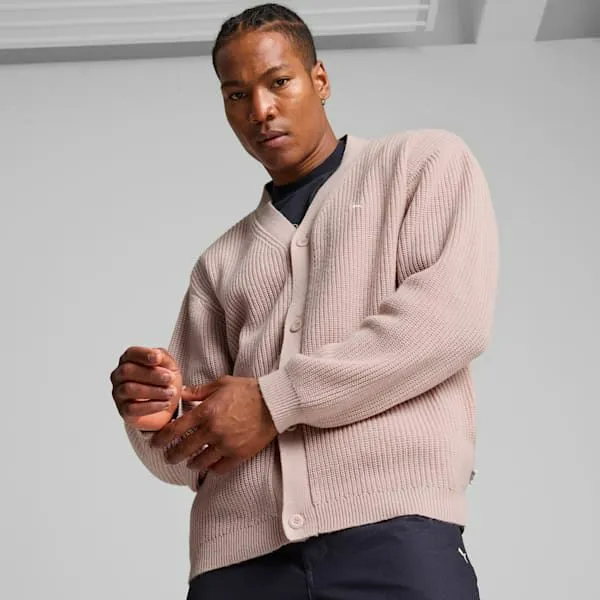 Puma TShirts and Tops MMQ 039s Cardigan Mauve Mist 8211 Men