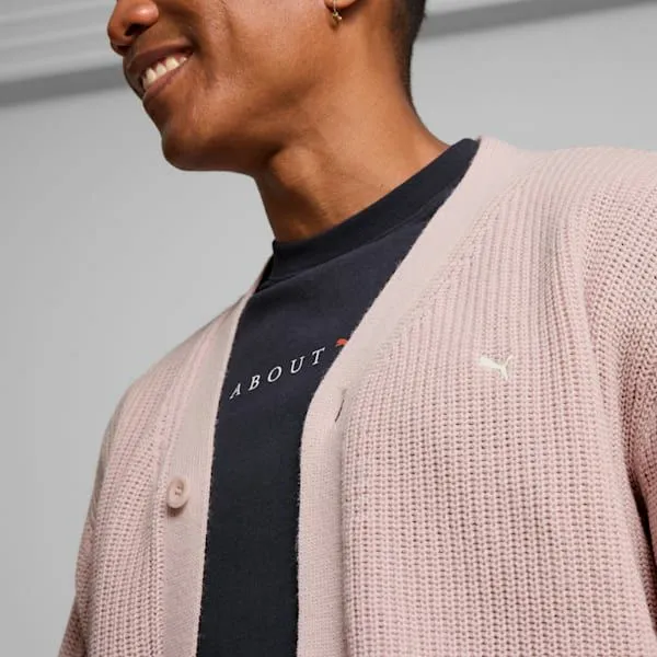 Puma TShirts and Tops MMQ 039s Cardigan Mauve Mist 8211 Men