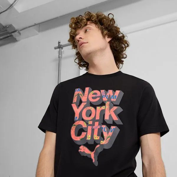 Puma TShirts and Tops NYC Flagship Graphic 039s Tee Puma Black 8211 Men