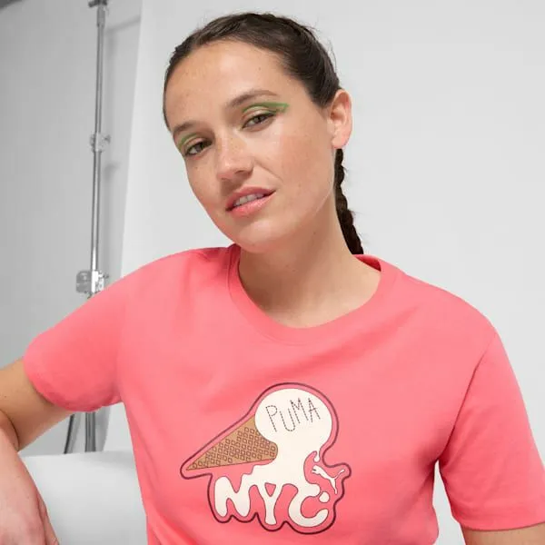Puma TShirts and Tops NYC Flagship Ice Cream 039s Tee Peach Frost 8211 Women Puma TShirts and Tops NYC Flagship Ice Cream 039s Tee Peach Frost 8211 Women