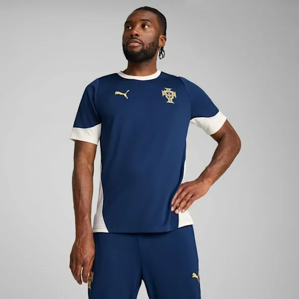 Puma TShirts and Tops Portugal 039s Training Soccer Jersey Persian Bluesugared Almond 8211 Men Puma TShirts and Tops Portugal 039s Training Soccer Jersey Persian Bluesugared Almond 8211 Men